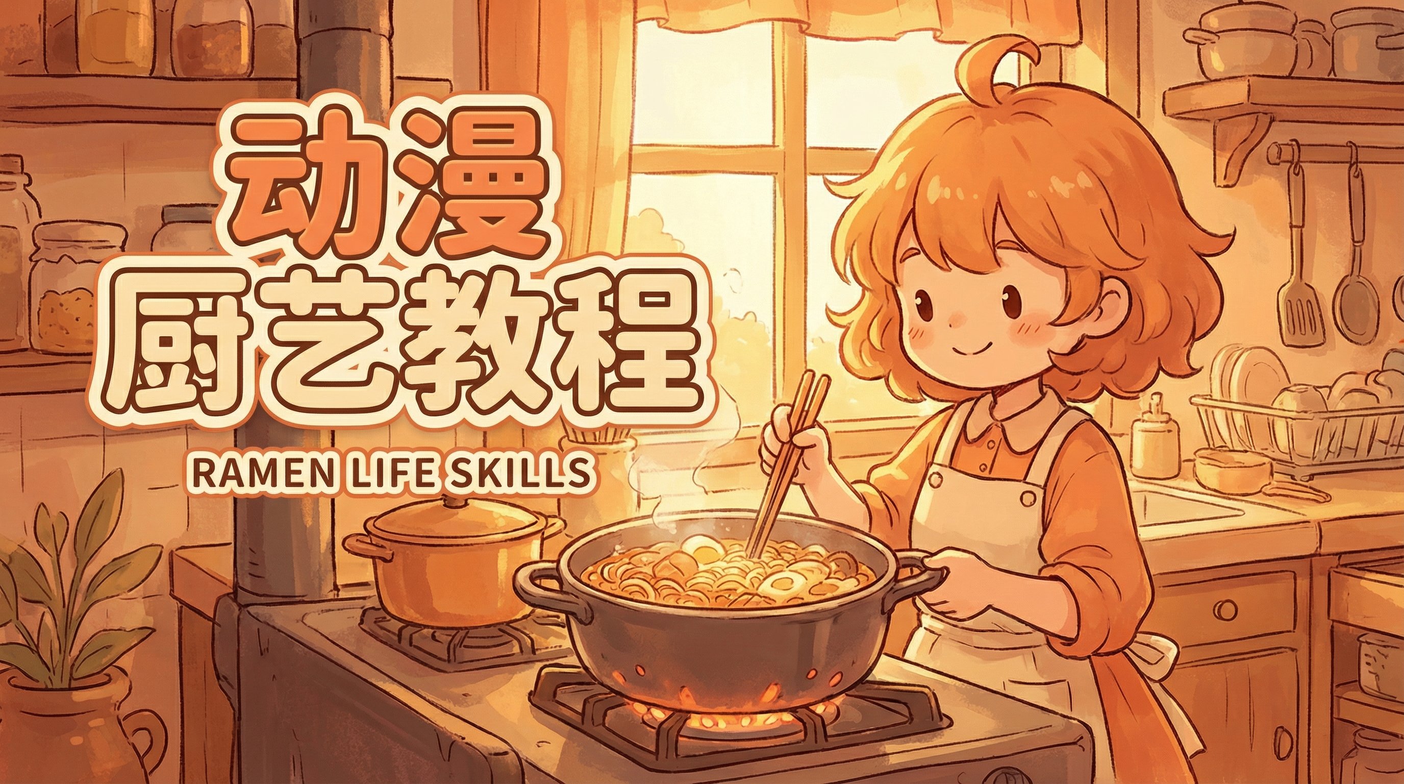 猎奇动漫厨艺教程-拉面制作动漫演示