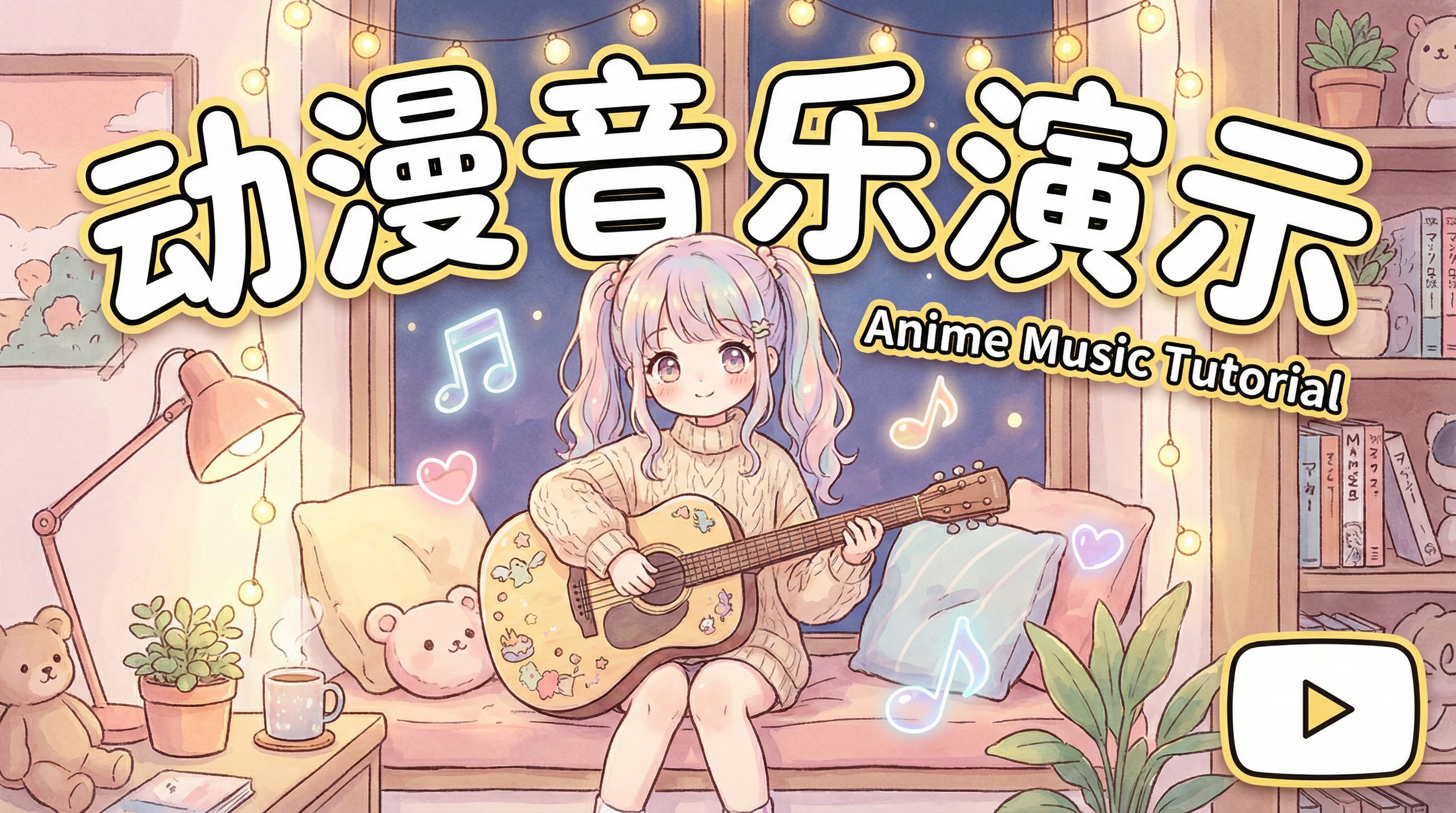 猎奇动漫音乐教程-吉他动漫演示