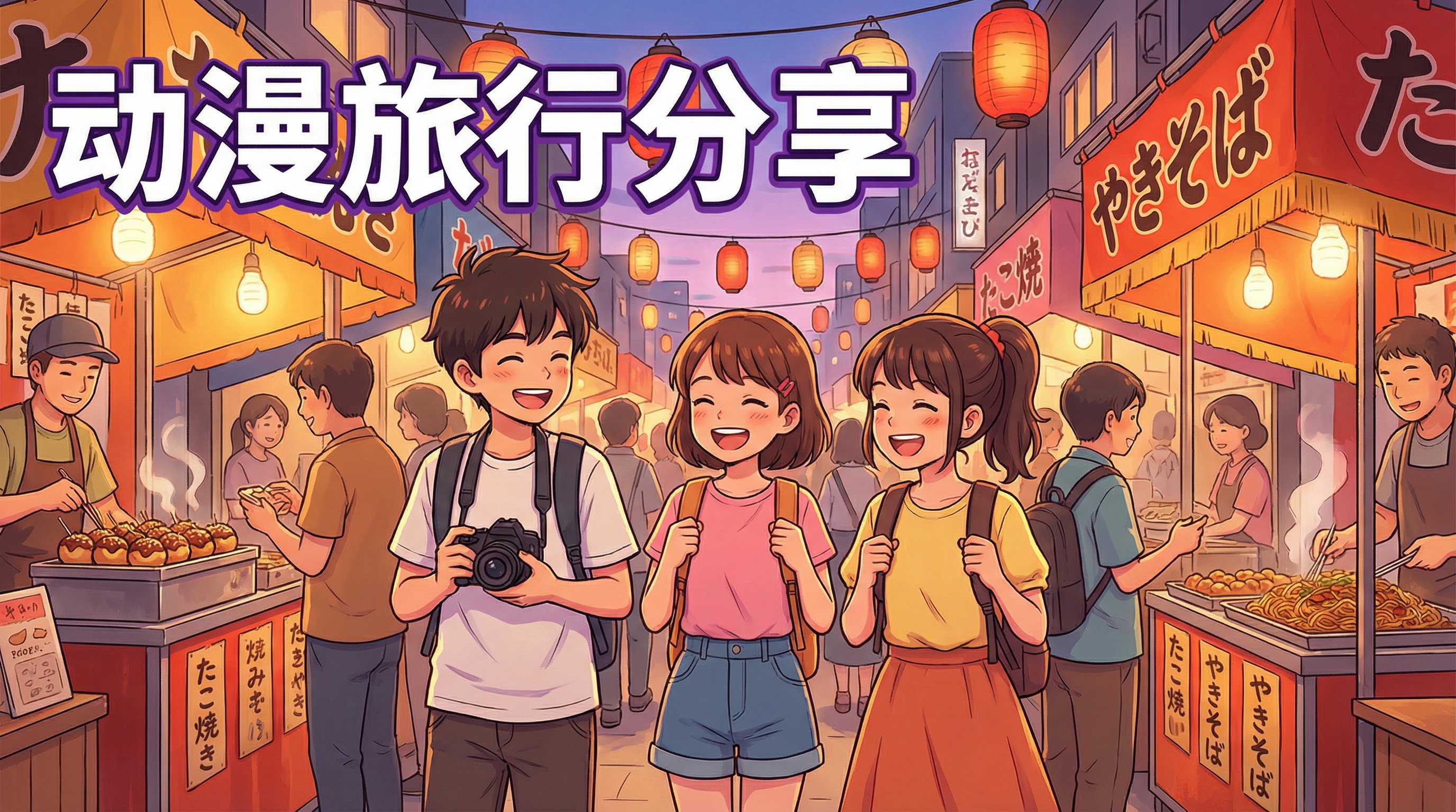 猎奇动漫旅行分享-日本街头动漫演示